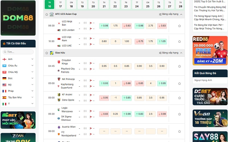 Giải Bóng Đá Việt Nam - Đông Nam Á