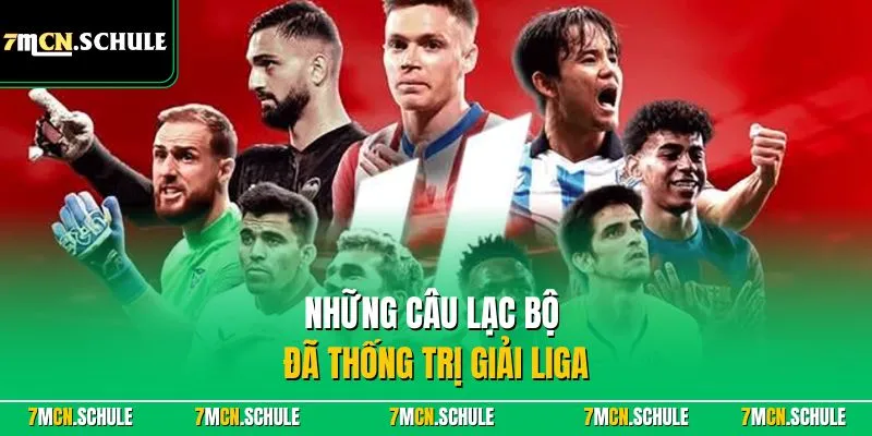 Những câu lạc bộ đã thống trị giải Liga